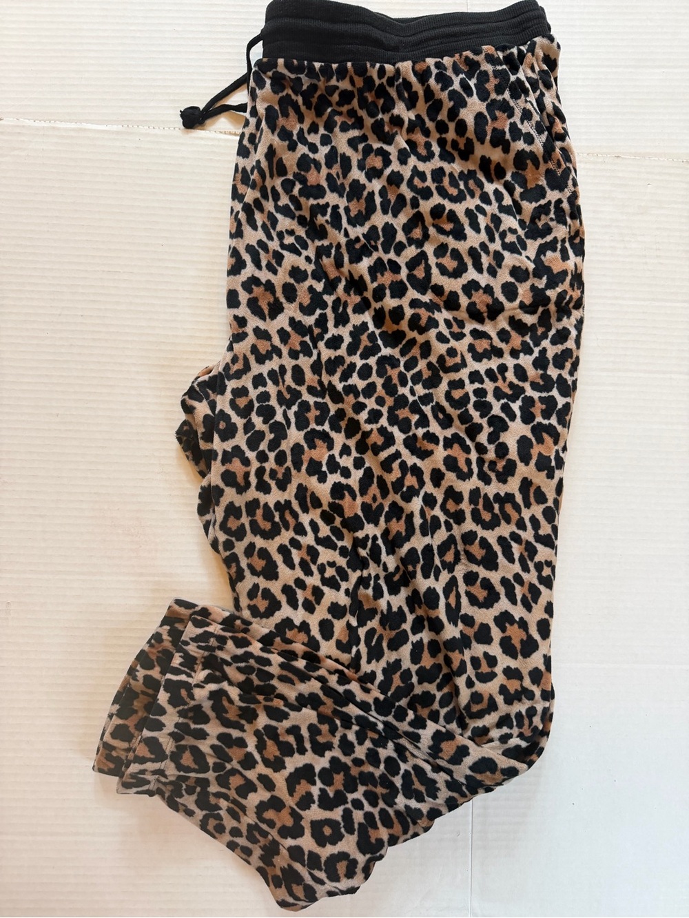 Secret Treasures Leopard Print Pants in Tan and Black 22W 24W